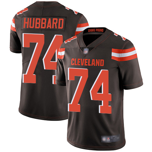 Cleveland Browns Chris Hubbard Men Brown Limited Jersey #74 NFL Football Home Vapor Untouchable